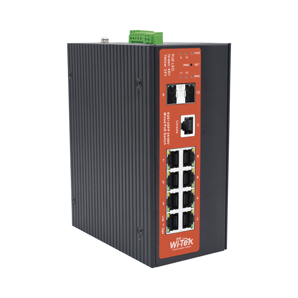 Switch Industrial Administrable De 8 Puertos Gigabit Ethernet