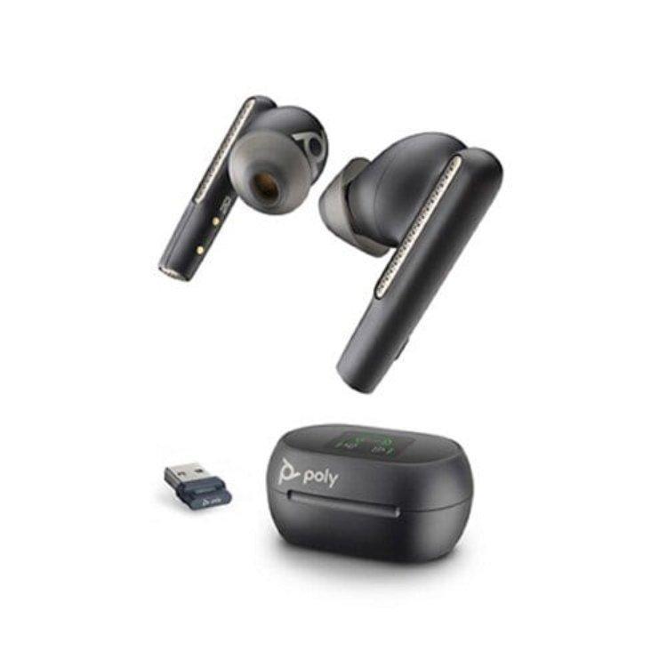 POLY VOYAGER FREE 60+ UC M CARBON BLACK EARBUDS +BT700 USB-A ADAP