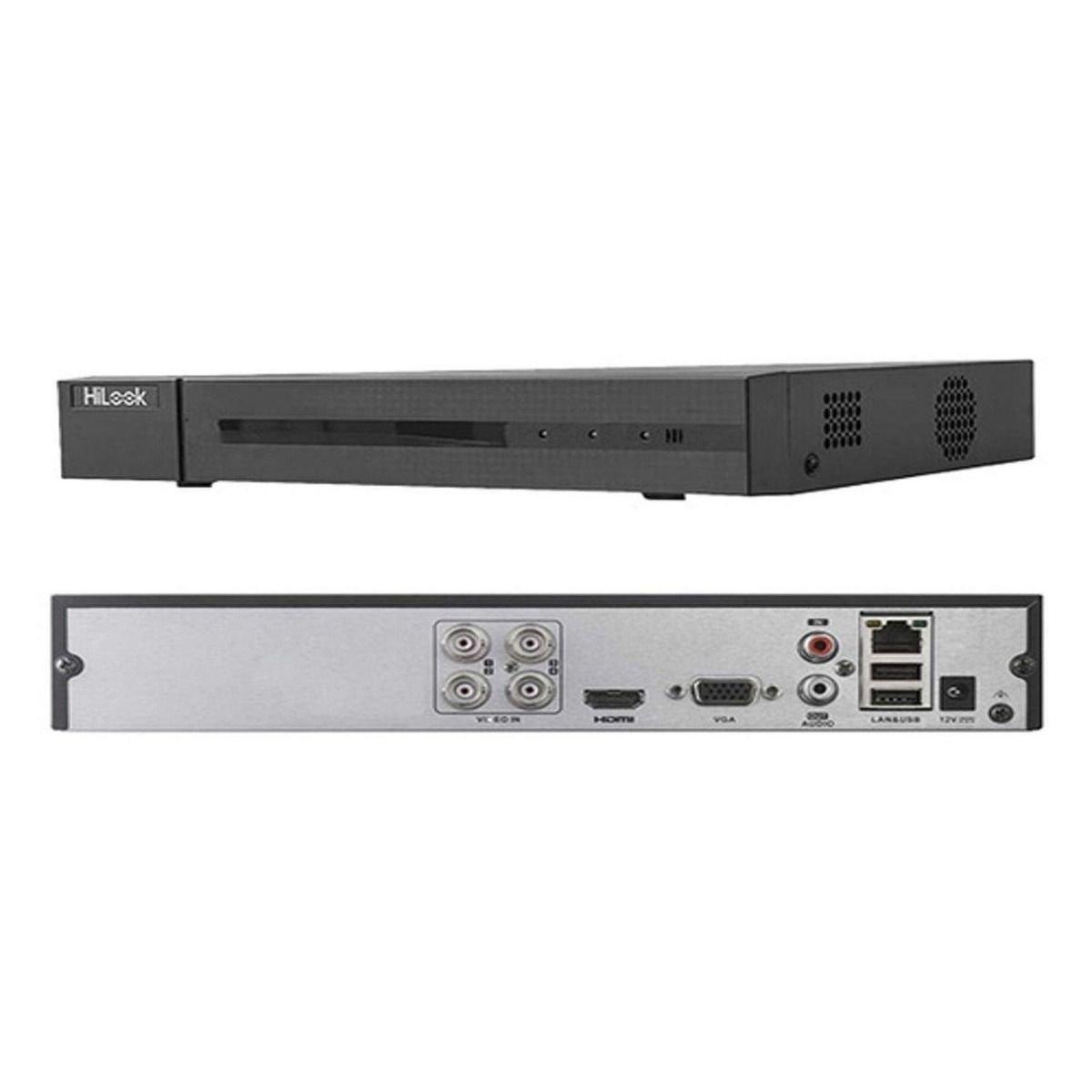 DVR Hilook de 4 canales soporta hasta 5MP Analogo / 6MP IP.