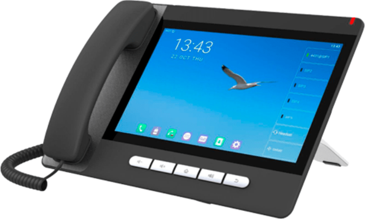 TELEFONO IP ANDROID 20 LINEAS SIP GIGABIT POE BLUETOOTH WIFI VIDE
