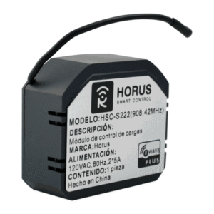 MÓDULO INTERRUPTOR Z-WAVE HORUS CONTROL DE CARGA MODELO: HSCS222