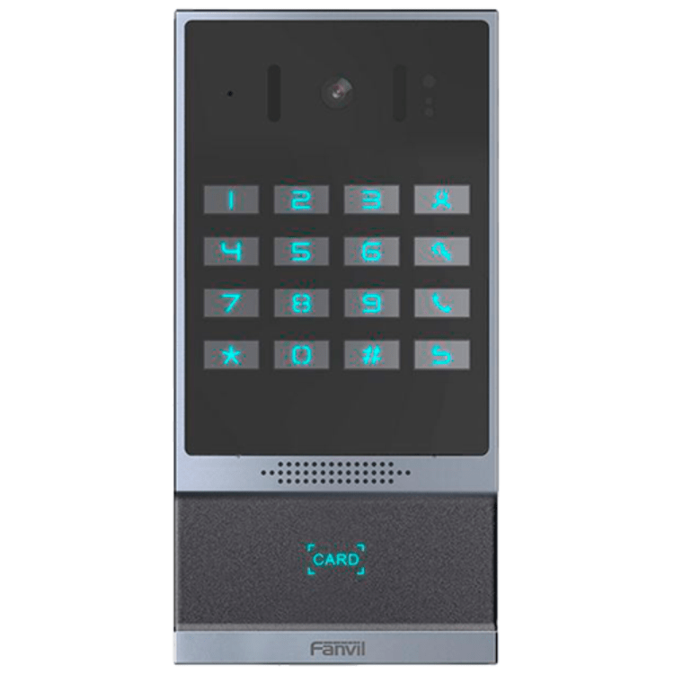 VIDEO PORTERO 2 LINEAS SIP ALUMINIO POE CAM 2MP TECLADO 10000 TAR