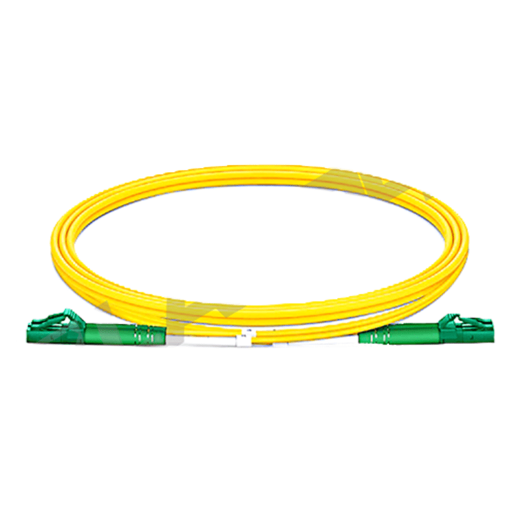 PATCH CORD FIBRA ÓPTICA SM G652 LC DUPLEX A LC DUPLEX APC CHAQUET
