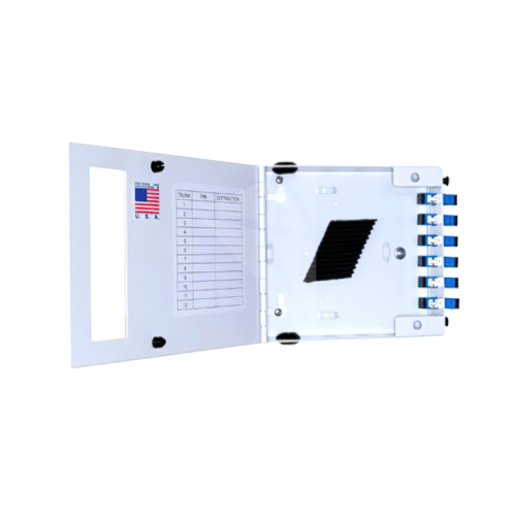 ODF METALICO PARA F.O. MONTAJE EN PARED DIN HASTA 24 HILOS, NO IN
