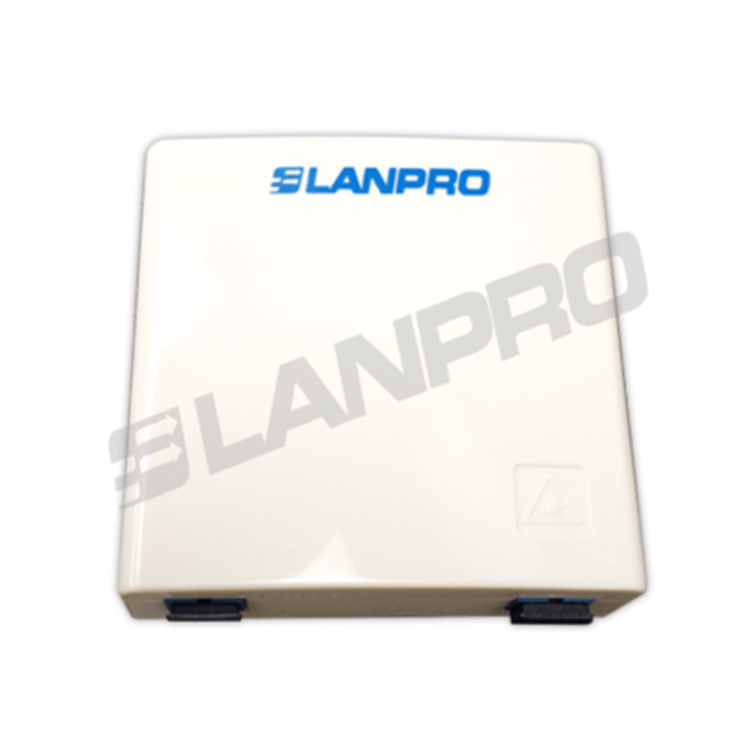 CAJA LIU EN PLASTICO ABS PARA FIBRA ÓPTICA CAPACIDAD DE 2 ADAPT.