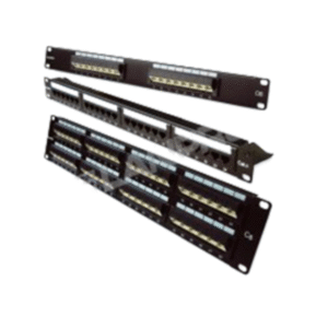PATCH PANEL CAT 6 DE 24 PUERTOS 568A/568B CON BARRA POSTERIOR INC