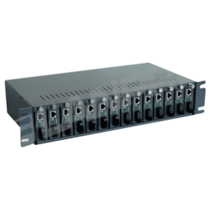 CHASIS DE MONTAJE SOBRE RACK PARA 14 CONVERTIDORES DE MEDIO LANPR