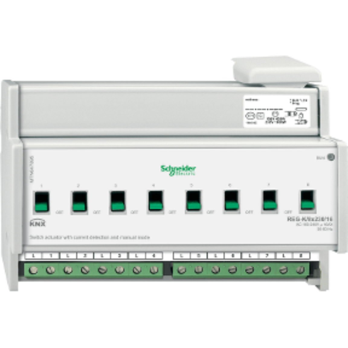 SWITCH ACTUATOR REG-K/8X230/16 WITH MANUAL MODE AND CURRENT DETEC
