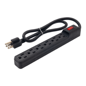 SUPRESOR DE PICOS NEGRO DE 6 SALIDAS REF.MULTINET 6TN POTENCIA 15