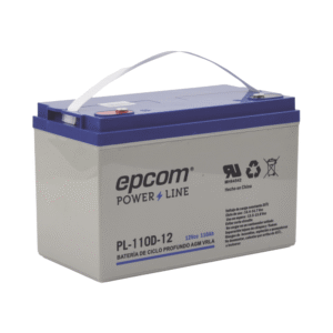ACUMULADOR EPCOM 12VCD 110AH TECNOLOGÍA VRLA AGM CICLO PROFUNDO P