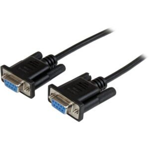 2M BLACK DB9 RS232 NULL MODEM CABLE FF MODELO: SCNM9FF2MBK