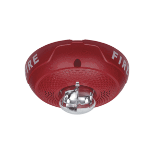 BOCINA CON LÁMPARA ESTROBOSCÓPICA, MONTAJE EN TECHO, COLOR ROJO,