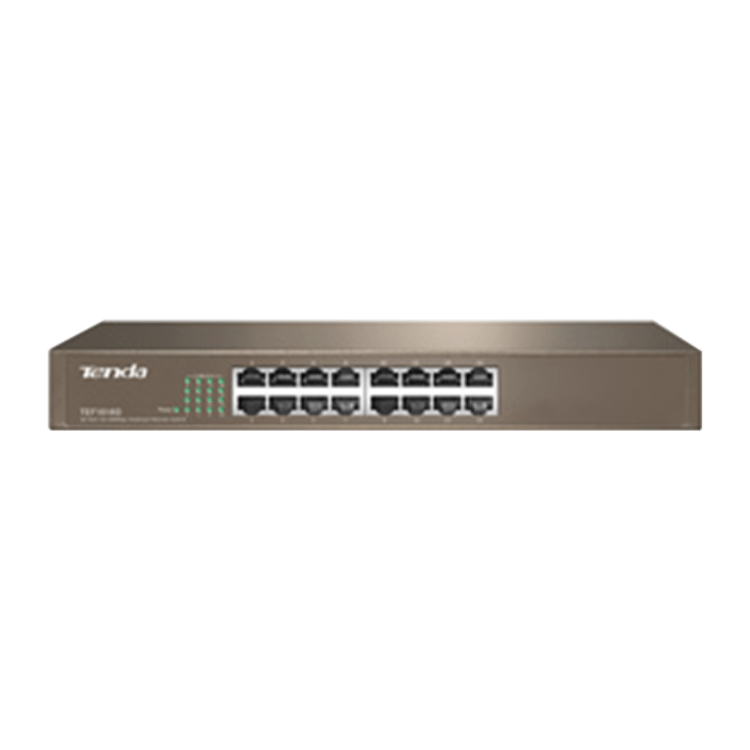 SWITCH DE ESCRITORIO 16 PUERTOS 10/100 MBPS METALIC PROTECCION 6K