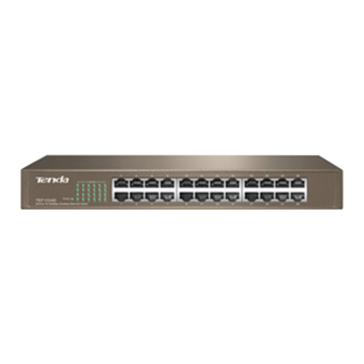 24 PUERTOS DE 10/100 MBPS CON DETECCIÓN AUTOMÁTICA Y DETECCIÓN D