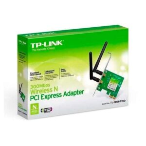 ADAPTADOR DE RED TPLINK PCI- EXPRESS, N300 MBPS, 2.4 GHZ- 2 ANTEN