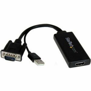 STARTECH.COM ADAPTADOR CONVERSOR VGA A HDMI CON AUDIO USB Y ALIME