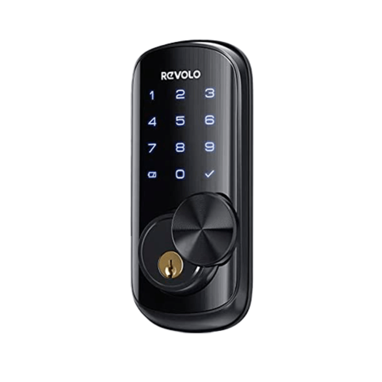 CERRADURA INTELIGENTE DE CERROJO CON WIFI TECLADO NUMERICO LLAVE