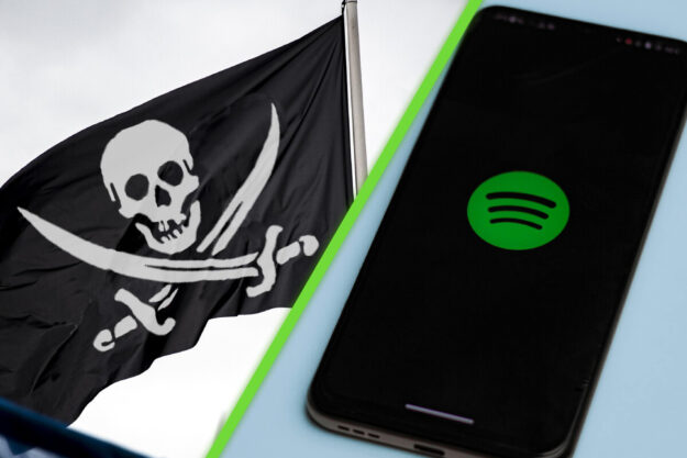 Distribuir software ilegal usar las listas de reproducción de Spotify