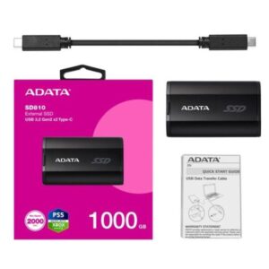 SSD EXTERNO ULTRAPORTABLE ANTIGOLPES/AGUA IP68 NEGRO SD810 1TB/TI