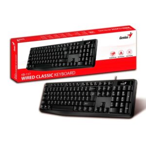 TECLADO GENIUS KB-117 USB ALAMBRICO NEGRO