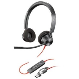 POLY BLACKWIRE 3320 STEREO MICROSOFT TEAMS CERTIFIED USB-C HEADSE