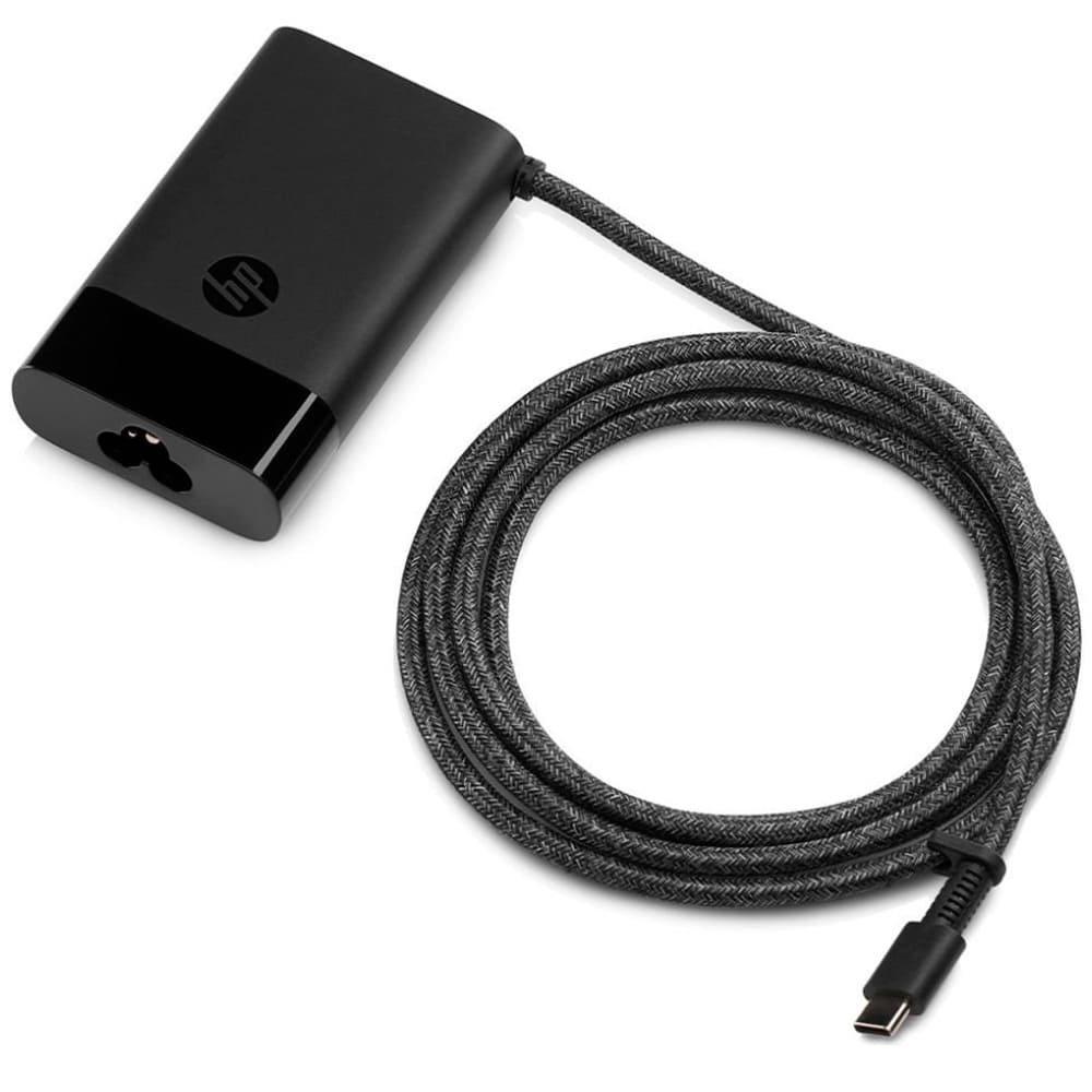 EL CARGADOR PARA PORTATIL USB-C DE 65 W HP TE PERMITE CARGAR PRAC