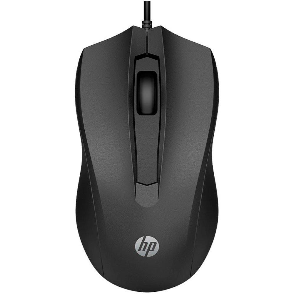 MOUSE CON CABLE HP 100 NEGRO MODELO: 6VY96AA#ABM