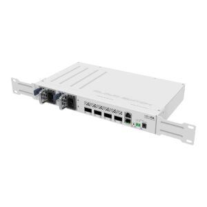 SWITCH CAPA 3 DE MIKROTIK CRS504-4XQ-IN CON 4 RANUAS QSFP28