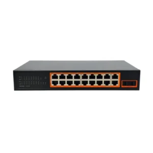 Switch PoE Lynx LY-SW16GNAPOE2 | 16 Puertos Gigabit + 2 SFP 240W