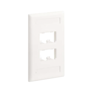 PLACA DE PARED VERTICAL CLASICA SALIDA PARA 4 PUERTOS MINI-COM CO