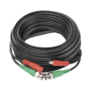 CABLE COAXIAL ARMADO CON CONECTOR BNC (VIDEO) Y ALIMENTACION / LO