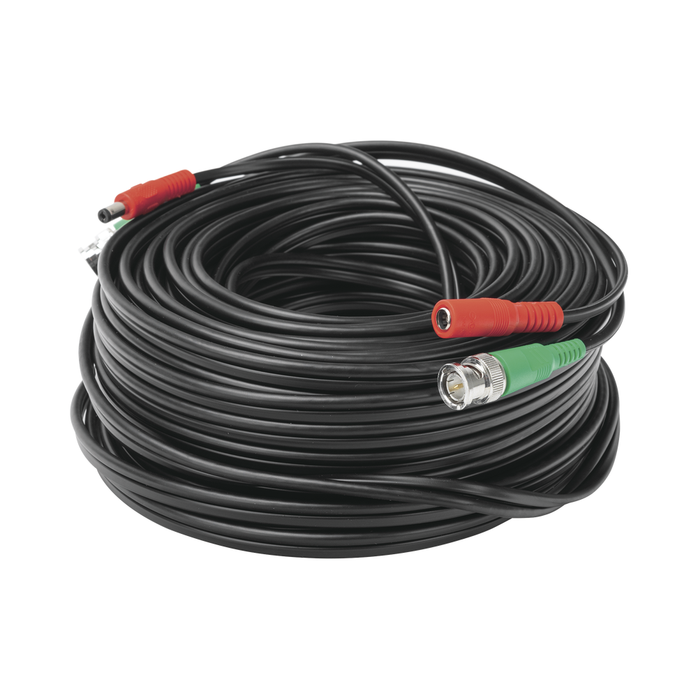 CABLE COAXIAL ARMADO CON CONECTOR BNC (VIDEO) Y ALIMENTACION / LO
