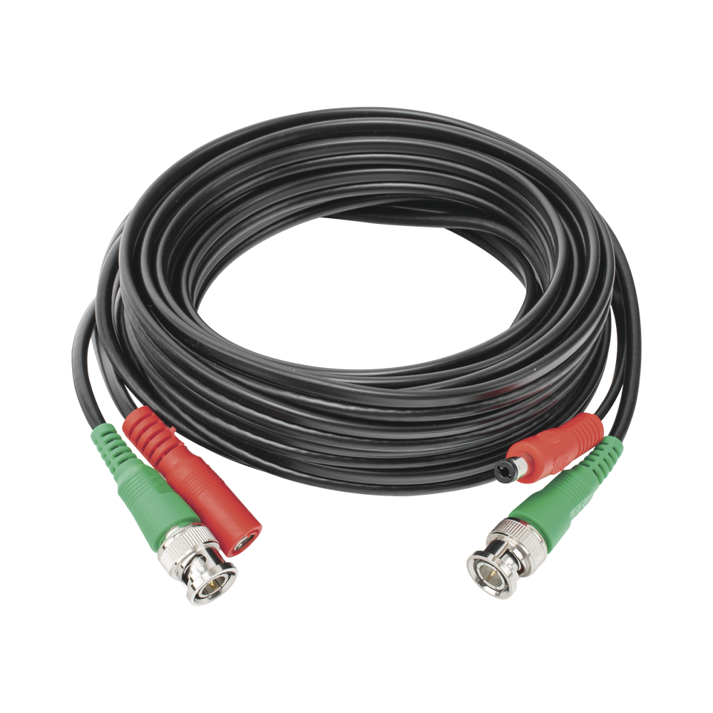 CABLE COAXIAL ARMADO CON CONECTOR BNC (VIDEO) Y ALIMENTACION / LO