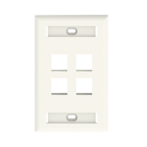 Placa De Pared Vertical, Salida Para 4 Puertos Keystone, Con Espa
