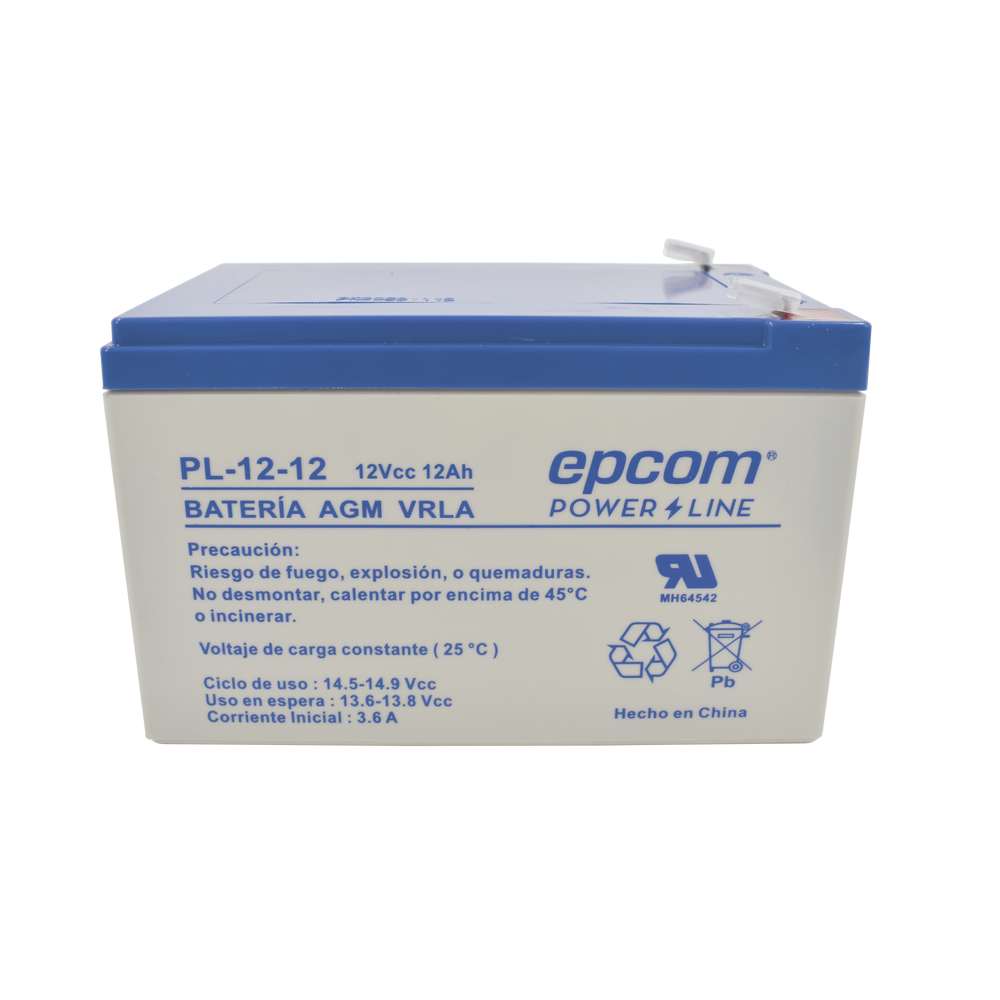 BATERIA DE RESPALDO PARA EQUIPO ELECTRONICO / UL / 12V 12 AH / TE