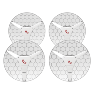 4PACK (LHG XL HP5) CLIENTE Y PTP DE ALTA POTENCIA ANTENA DE REJIL