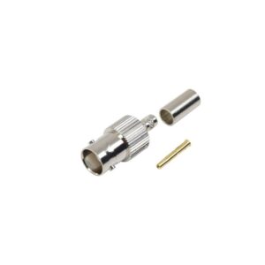 CONECTOR BNC HEMBRA DE ANILLO PLEGABLE PARA CABLE RG-58/U RG-142/