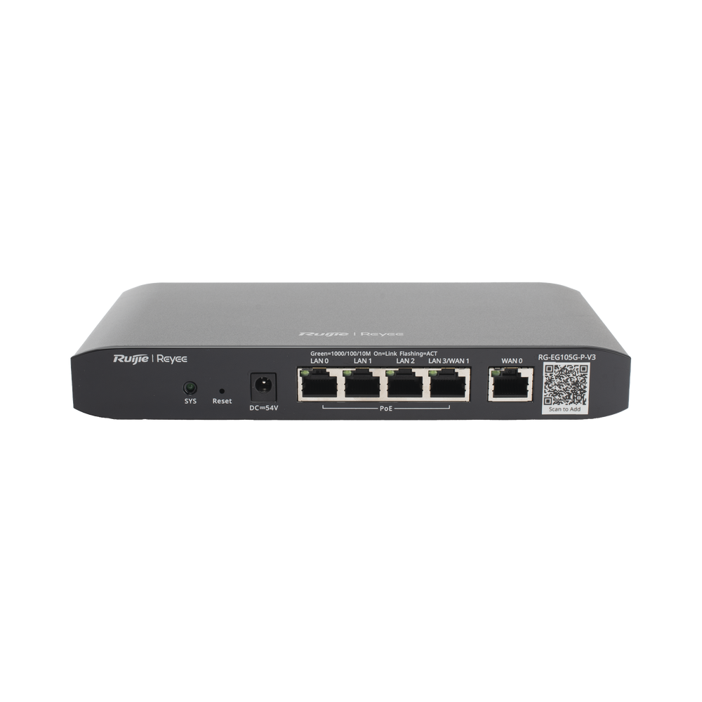 ROUTER ADMINISTRABLE CLOUD CON POE 54W 5 PUERTOS LAN GIGABIT 2 PU
