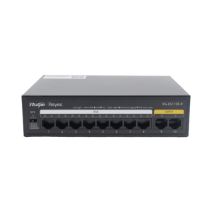 SWITCH POE CON 10 PUERTOS 10/100 MBPS / 110 W / CARCASA DE ACERO