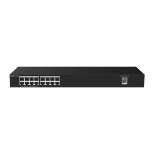 SWITCH INTELIGENTE DE ACERO MONTABLE EN RACK DE 16 PUERTOS GIGABI