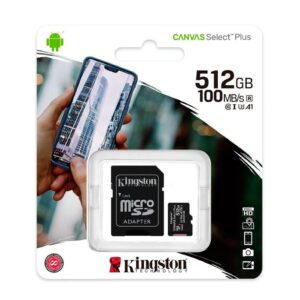 MEMORIA KINGSTON MICRO SD 512GB MODELO: SDCS2/512GB