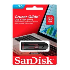 MEMORIA USB SANDISK CRUZER GLIDE 3.0 32GB MODELO: SDCZ600-032G-G3