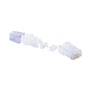 PLUG RJ45 CAT6, PARA CABLE UTP DE CALIBRE 23-24 AWG, CHAPADO EN O