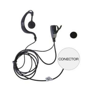 MICROFONO - AUDIFONO DE SOLAPA AJUSTABLE AL OIDO PARA ICOM IC-F11