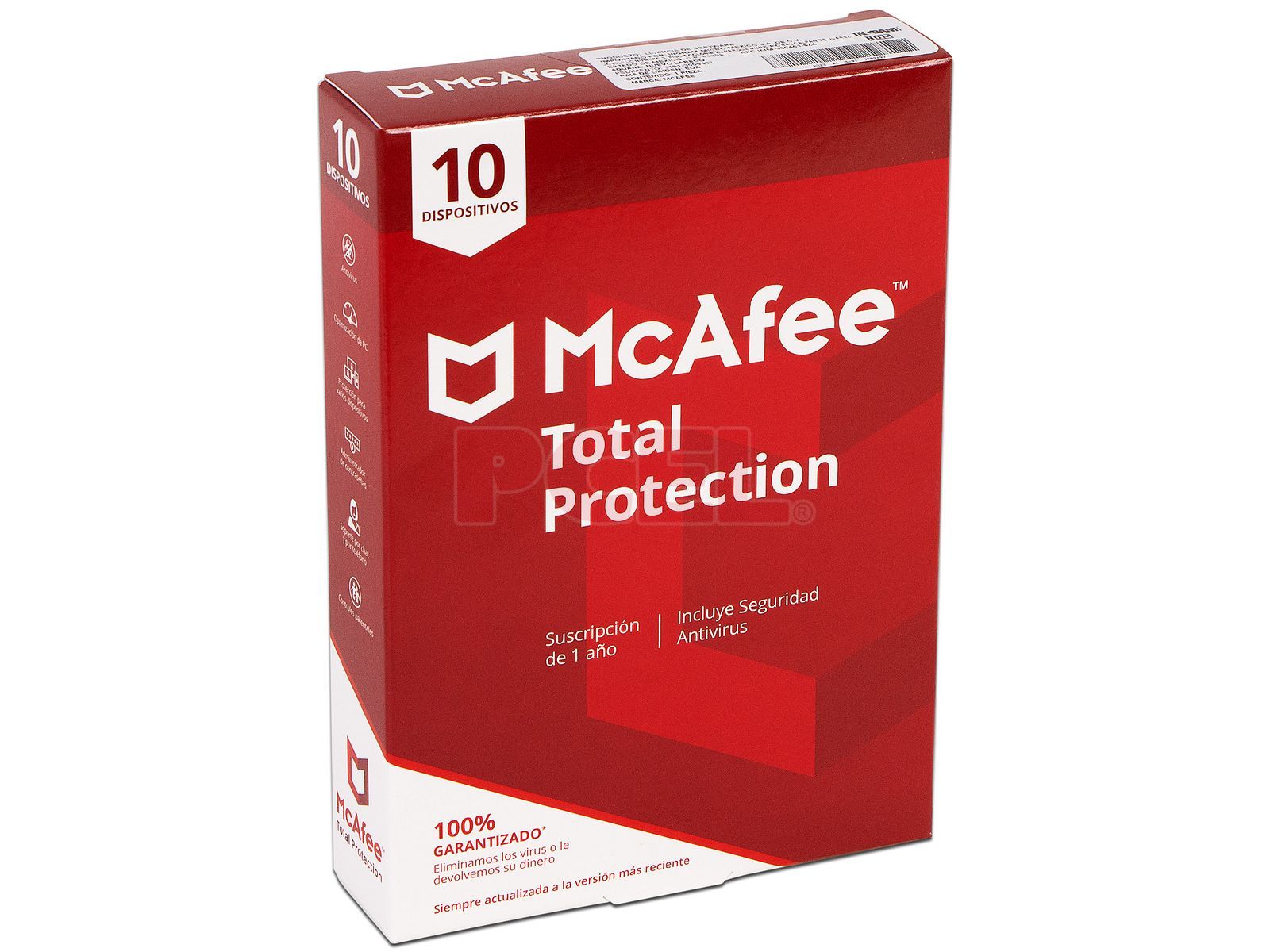 Licencia McAfee Total Protection 10 dispositivos / 1 año de suscripción