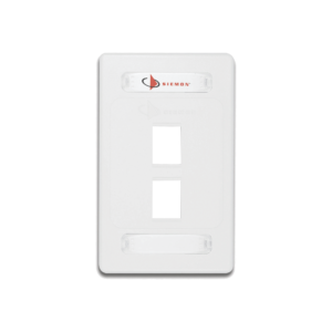 FACEPLATE COBRE 2PTO 6A BLANCO VERTICAL SIEMON BULK