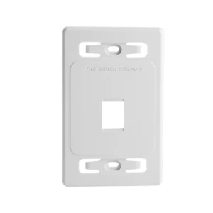 PLACA DE PARED MODULAR MAX, DE 1 SALIDA, COLOR BLANCO, VERSION BULK