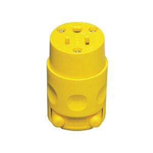 TOMA 15A 125V 1F+N+T AEREA POLO TIERRA LEVITON PVC AMARILLA