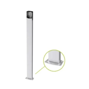 Columna Ditec AXC50 Aluminio 500mm y Base AXCBS para Fotocélula AXP2