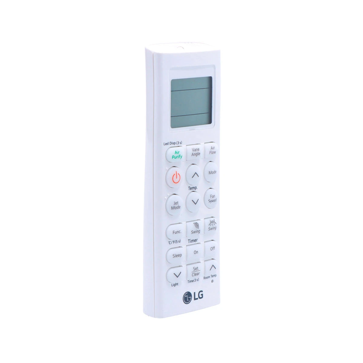 Control Remoto Inalambrico LG PWLSSB21H tecla funcion Dual Vane